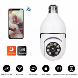 1080P HD E27 Wi-Fi Light Bulb Camera; 2.4/5G Dual-Band IP Network Security System; PTZ Camera with Two-Way Audio; Mobile Motion Detection; smart Alarm