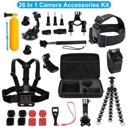 26 In 1 Camera Accessories Kit Fit For GoPro Hero 5/4/3+/3/2/1 Camera