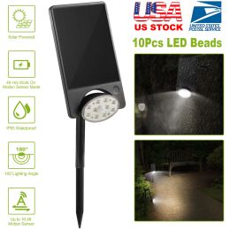 Solar Lights 88 LEDs Wall Lamps Outdoor 120° Motion Sensor Sound Control Lightings