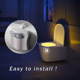 Motion Sensor Night Light Toilet Light For Toilet Bowl Backlight WC Lighting LED Lamp (Quantity: 1)