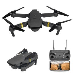 E58 Drone 1080P HD Camera WiFi Collapsible RC Quadcopter Helicopter Toy (Bundle: 4K, Color: E58 Black 3 Battery)